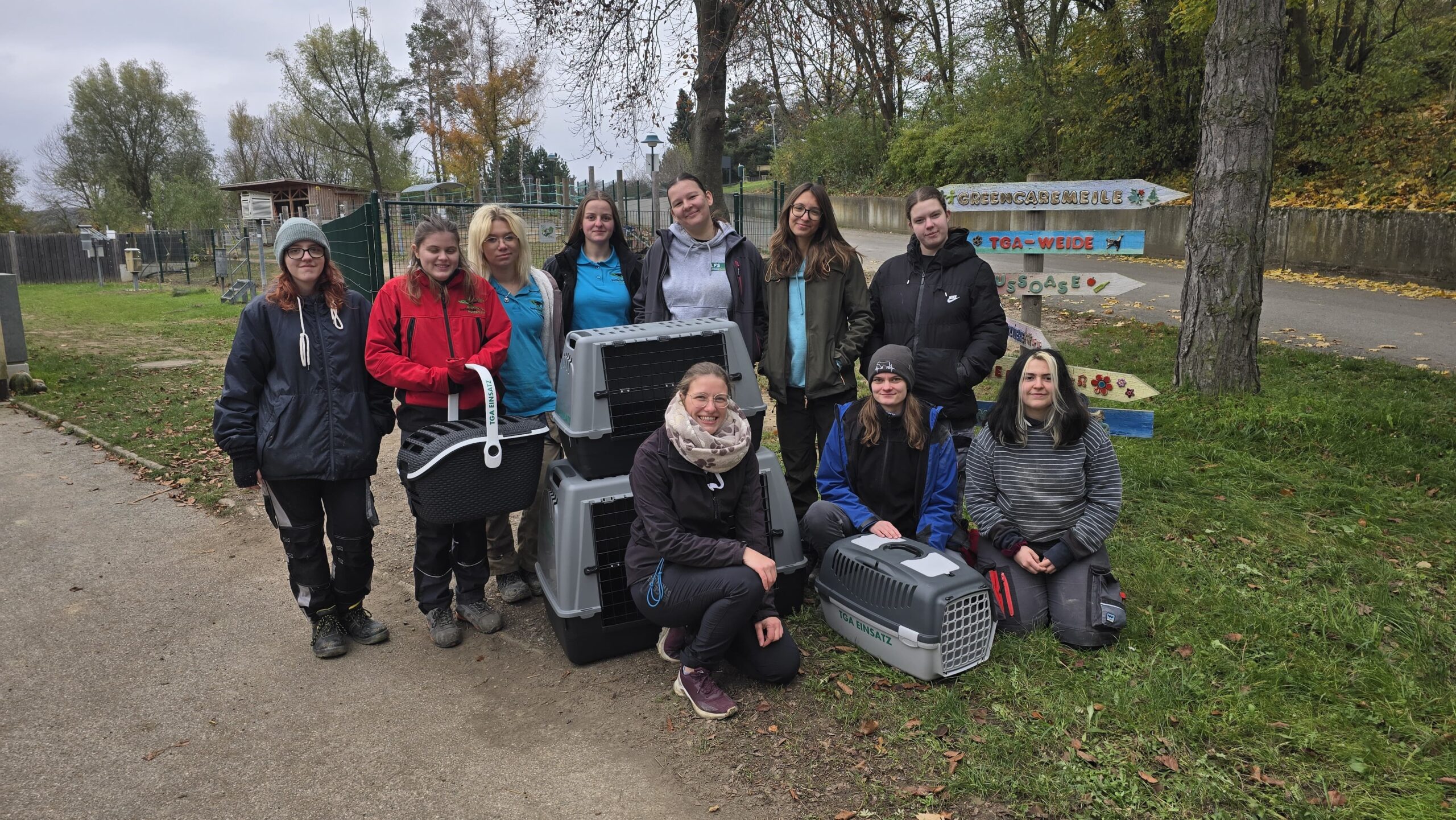 Neue Transportboxen für die Tiere der LFS Hollabrunn – Ein großes Dankeschön an die Tierhilfe Klosterneuburg