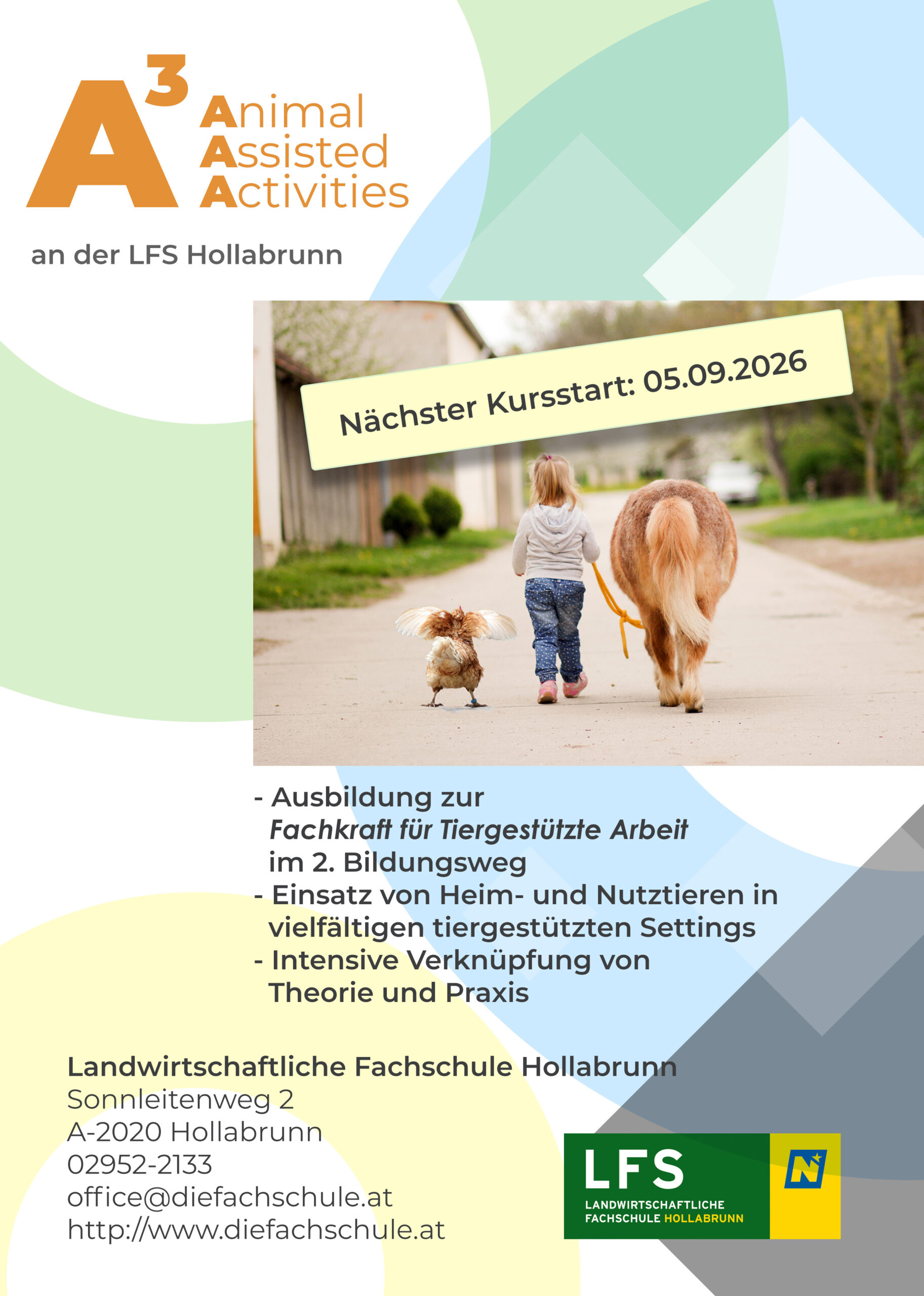 Kursstart A3 LFS Hollabrunn 2026/2027